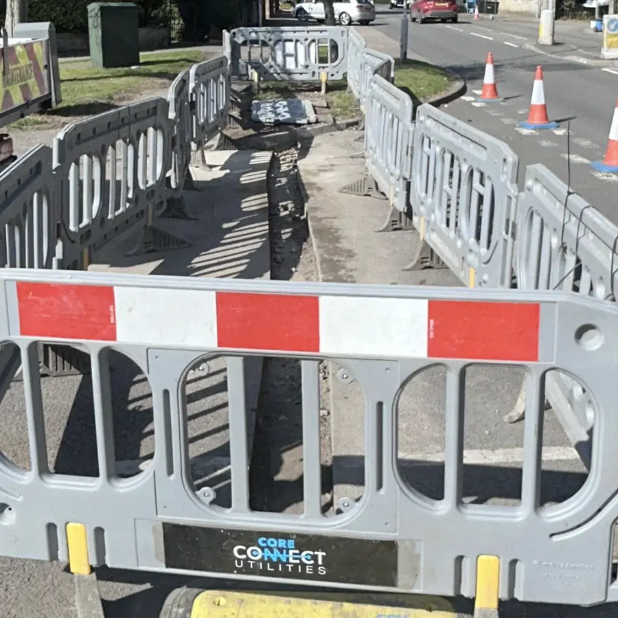 Trench cut pavement | Core Connect Utilities Ltd